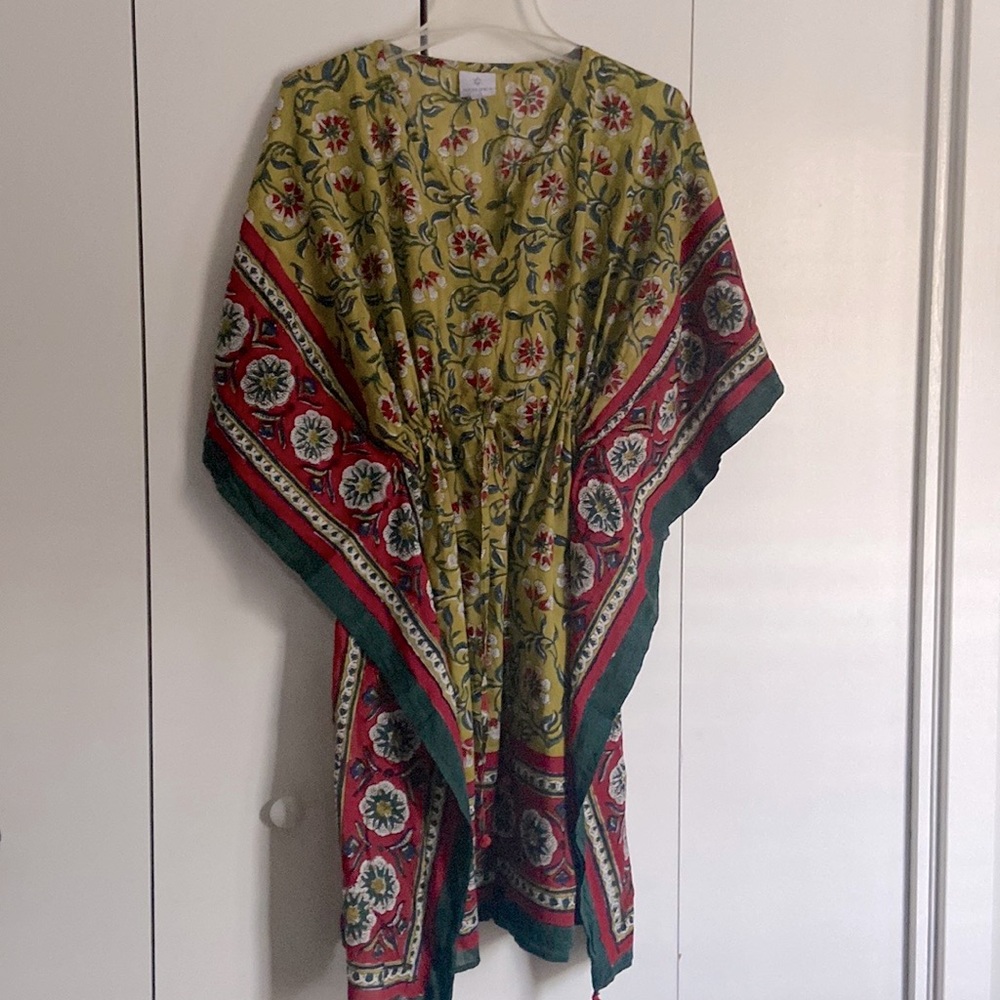 Midi Kaftan Cotton Summer Dress